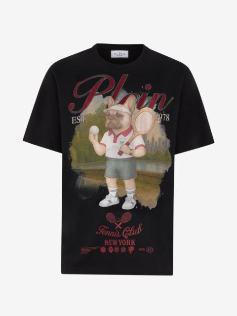 PHILIPP PLEIN round-neck bulldog graphic T-shirt