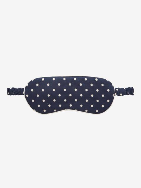 Derek Rose Eye Mask Plaza 60 Cotton Batiste Navy