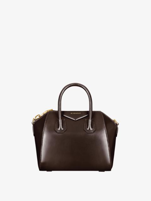 MINI ANTIGONA BAG IN BOX LEATHER