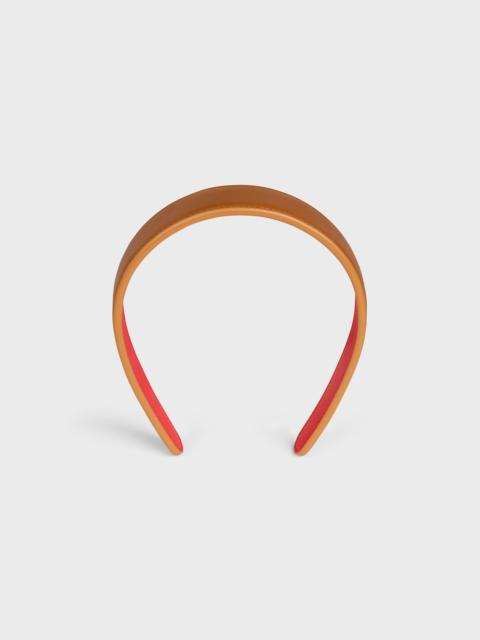 CELINE CELINE BICOLOR HEADBAND IN LAMBSKIN