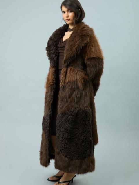 House of Sunny HUSTLE FUR PATCHWORK COAT