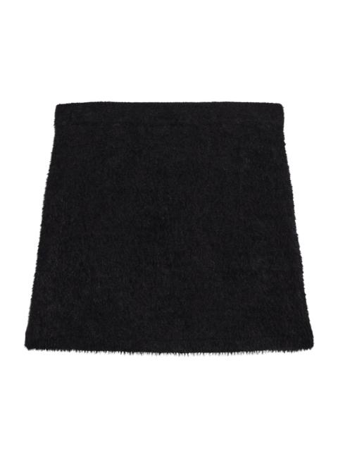 Helmut Lang Women's Fitted Eyelash Miniskirt - Black