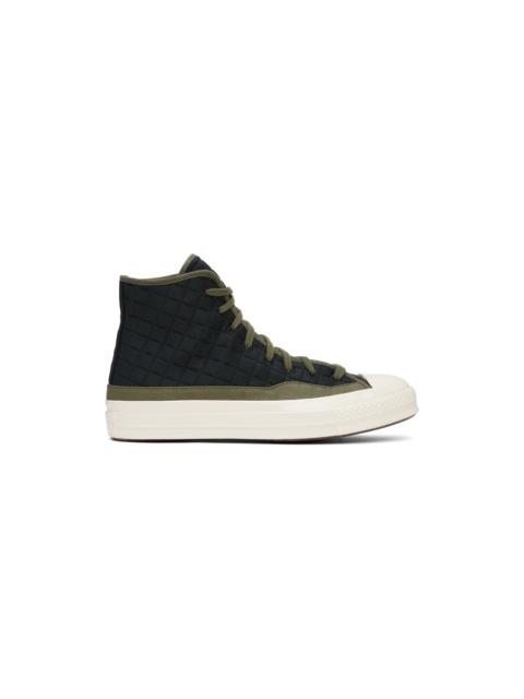 Converse Black & Green Chuck 70 Sneakers