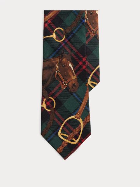 Polo Ralph Lauren Graduate Equestrian-Plaid Silk Tie
