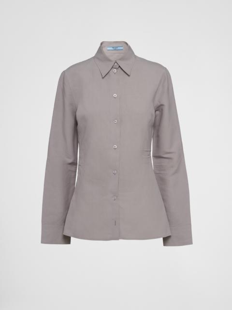 Prada Paper-based technical fabric shirt