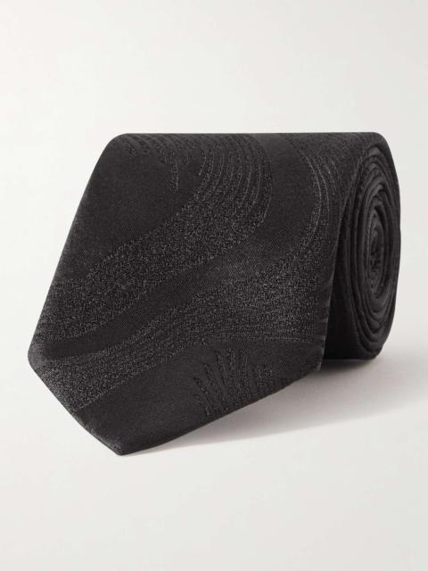 Dries Van Noten Metallic Silk-Jacquard Tie