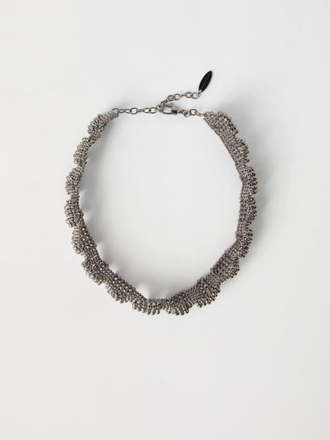 Brunello Cucinelli Sterling Silver sculptured choker