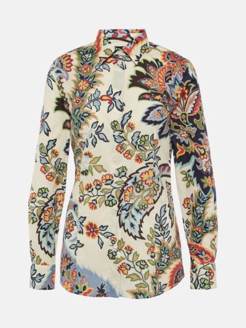 Etro Floral cotton-blend shirt