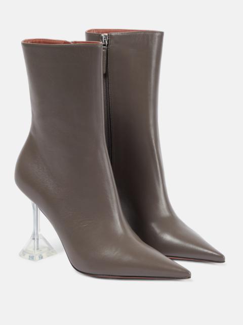 Giorgia Glass 95 leather ankle boots