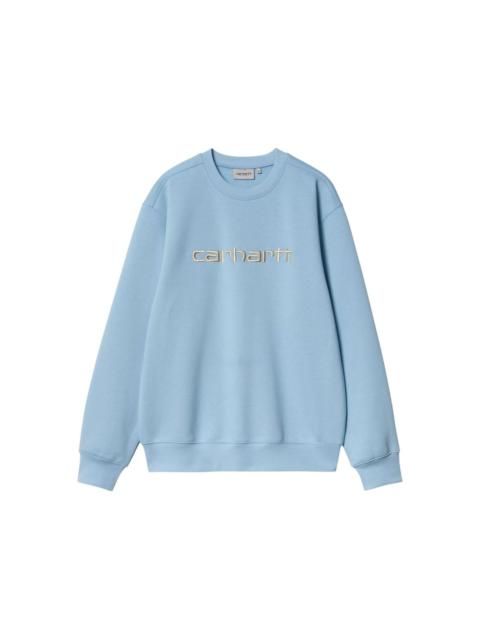 logo-embroidered sweatshirt