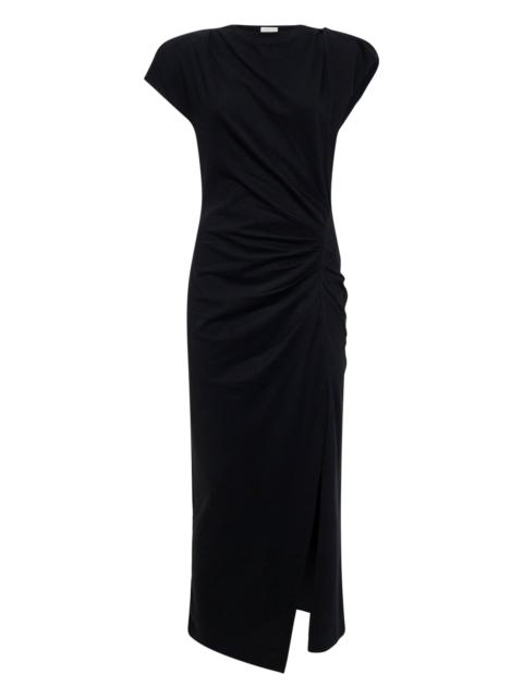 Black cotton jersey Nadela long dress