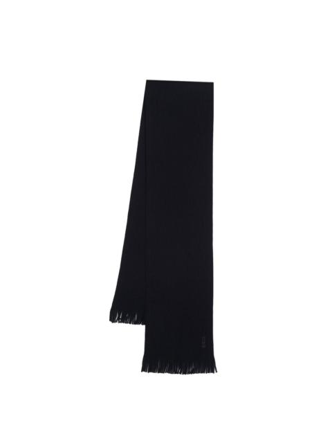 Canali tasseled cashmere scarf