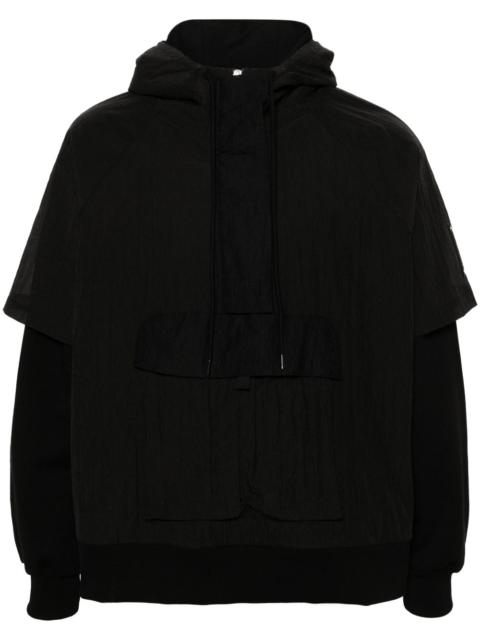 A-COLD-WALL* overlay "Onyx" hoodie