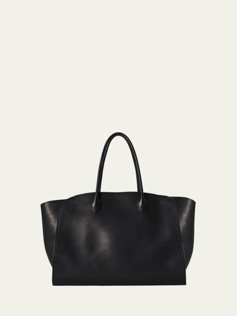 The Row Men’s Marlo 17 Tote Bag in Saddle Leather