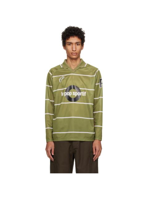 Pop Trading Company Green 'Sportif' Polo