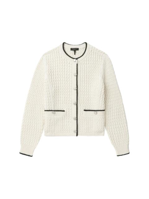 rag & bone contrasting-trim cardigan