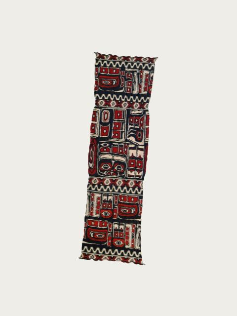 Kapital Fulling Wool Scarf ALASKA RAVEN - Red