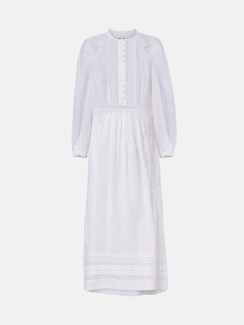 Isabel Marant Étoile Gisela lace-trimmed cotton maxi dress