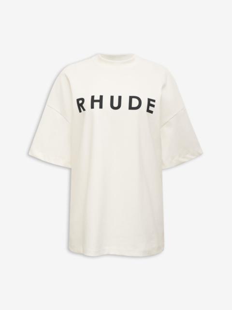 Rhude BOXY OVERSIZED LOGO TEE