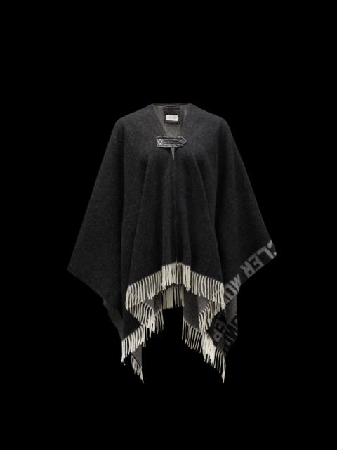 Moncler Wool Poncho Coat