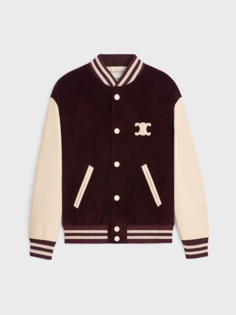 CELINE loose teddy jacket in triomphe corduroy