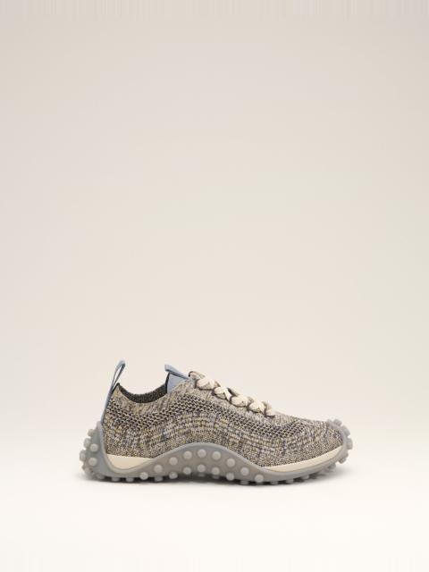 AMI Paris GREY KNIT MIRAGE SNEAKERS