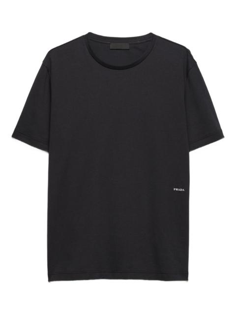 Prada logo-embroidered short-sleeve T-shirt