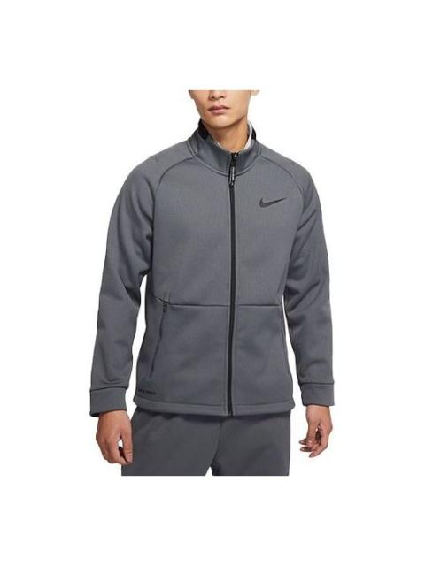 Nike Nike Full-length zipper Cardigan Long Sleeves Training Jacket Gray DM5941-068