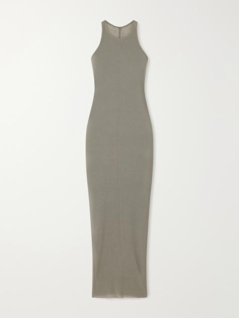 Rick Owens Tank Ribbed-jersey Halterneck Midi Dress