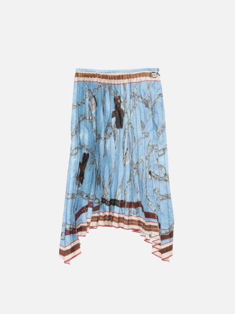 Acne Studios Long pleated skirt - Denim blue