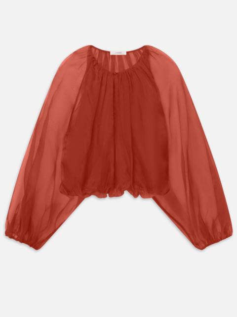 FRAME The Sheer Balloon Blouse