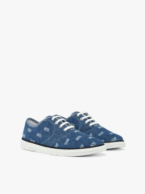 MCM Men’s Semblas Low-Top Sneakers in MCM Sommer Denim