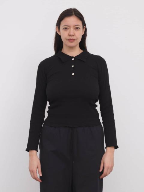 BASERANGE Dual Polo Long Sleeve - Recycled Cotton Rib