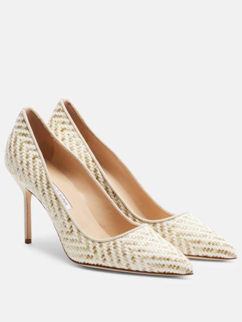 Manolo Blahnik BB raffia pumps