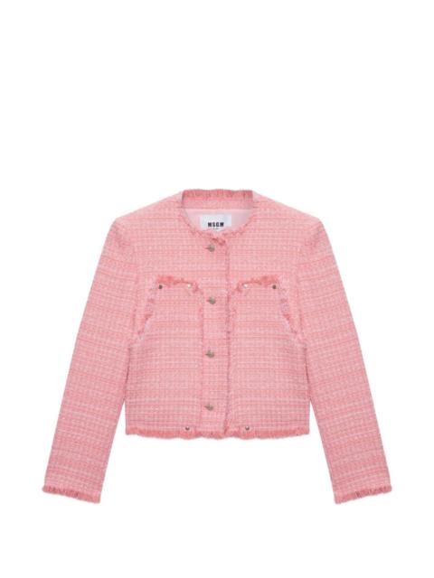 MSGM frayed jacket