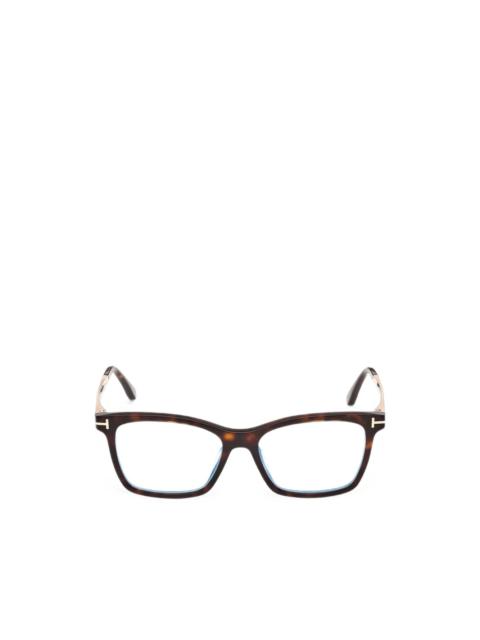 TOM FORD T-motif rectangle-frame glasses