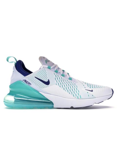 Nike Air Max 270 White Hyper Jade Deep Royal Blue