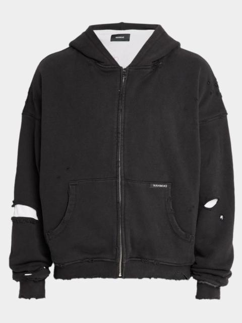 NAHMIAS Thermal-Lined Zip-Front Hoodie
