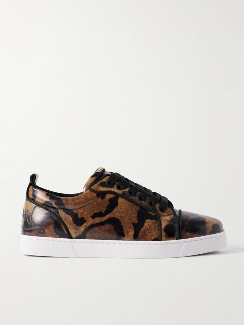 Christian Louboutin Fun Louise Junior Leopard-print Leather Sneakers