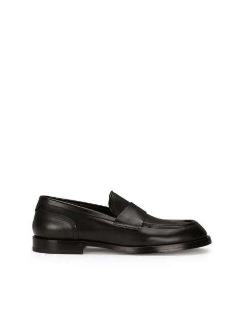 calfskin leather loafers