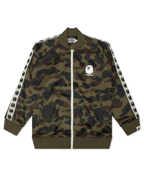 A BATHING APE® 1ST CAMO RELAXED FIT TRACK JACKET - GREEN