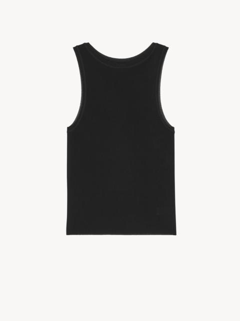 SAINT LAURENT TANK TOP IN RIBBED KNIT
