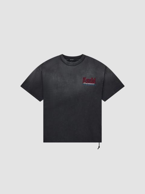 Ksubi Men's Drop Shoulder Faded Cotton Jersey T-Shirt - Black