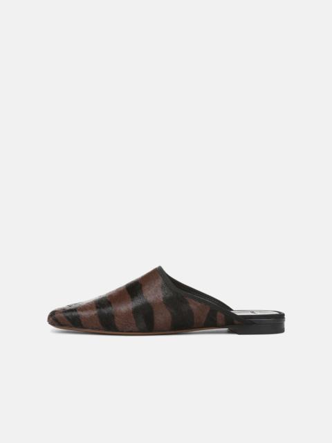 Vince Dakota Animal-Print Calf Hair Mule