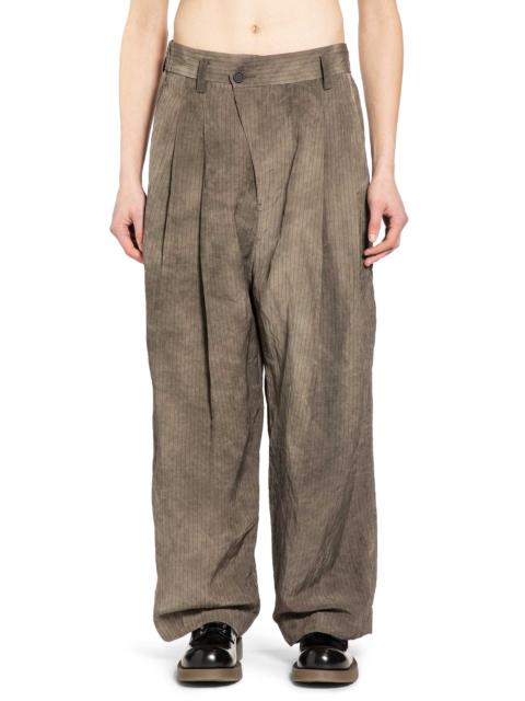 Ziggy Chen Drop Crotch Pleated Trousers