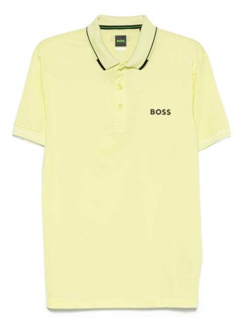 BOSS logo-embroidered polo shirt
