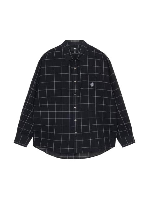 Stussy Light Weight Classic Shirt 'Black Windowpane'