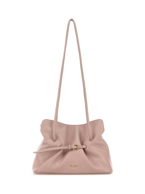 Prada Pink Nappa Leather Small Prada Dana Bucket Bag