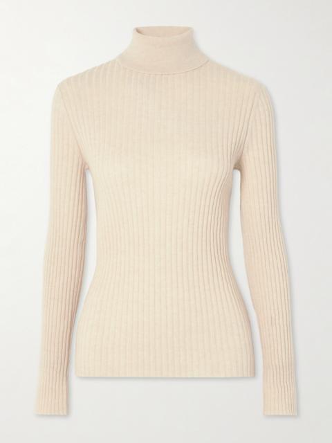 The Elder Statesman Ribbed Cashmere Turtleneck Sweater