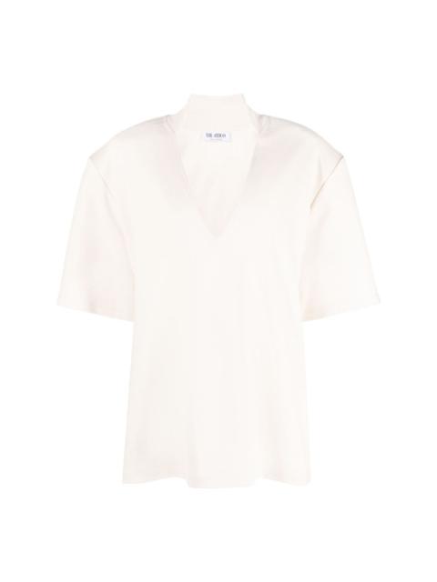 THE ATTICO V-neck boxy-fit blouse